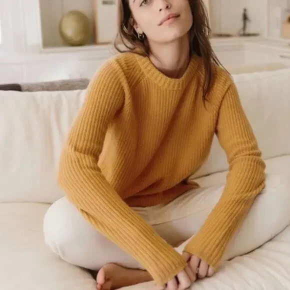 Jenni Kayne Cashmere Fisherman Sweater size L large - Picture 5 of 5